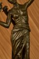 Österreichische Frau Mandolin Banjo Spielerin Musiker Bronze Vintage Skulptur Antike Bild 10