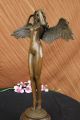 Bronze Statue Nackter Frauen Engel Deko Kunst Signiert:a.  A Weinman,  Marmor Figur Antike Bild 11