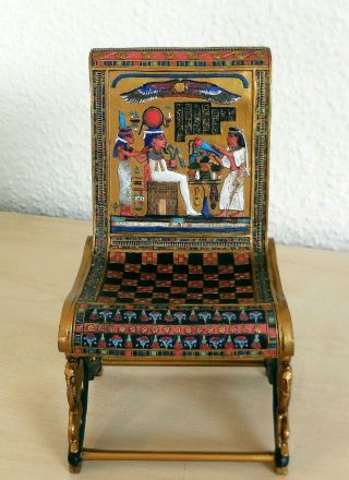 Der Thron Des Pharao,  ägyptische Miniatur,  Nachbildung,  10,  8,  X 9,  5 X 19,  2cm Bild