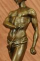 Bronze Skulptur Figur Museum Qualität Wachs Junger Tarzan Und Löwe Antike Bild 4