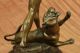 Bronze Skulptur Figur Museum Qualität Wachs Junger Tarzan Und Löwe Antike Bild 8