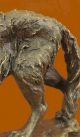 Statue Wolf 17kg Tier Liebhaber Heim Büro Kabine Dekoration Ausverkauf Kunst Antike Bild 8