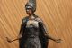 Militärsoldat Spartan Gladiator Speer Schild Bronze Marmor - Statue Skulptur Antike Bild 6