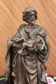 Unterzeichnete Valli Joseph Jesus Kirche Marmorunter Figurine Geschenk Antike Bild 1