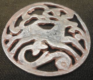 Keltischer Hirsch - Zierscheibe - Schmuck - Replikat - Oberfläche - Bronze - Anhänger Bild