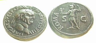 Vespasian,  Münze,  Spielmünze,  Versilbert Rollenspiel,  Lehrmaterial,  Larp Bild