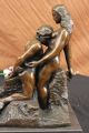 Bronzeskulptur Groß Signiert Eternal Idol Französischer Bildhauer Rodin Erotisch Antike Bild 9