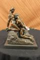 Bronzeskulptur Groß Signiert Eternal Idol Französischer Bildhauer Rodin Erotisch Antike Bild 2