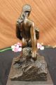 Bronzeskulptur Groß Signiert Eternal Idol Französischer Bildhauer Rodin Erotisch Antike Bild 7