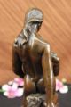 Bronzeskulptur Groß Signiert Eternal Idol Französischer Bildhauer Rodin Erotisch Antike Bild 8