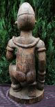Sehr Große Alte Frauenfigur Fruchtbarkeitsskulpture Stillende Mutter Woodoo Antike Bild 9