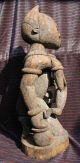 Sehr Große Alte Frauenfigur Fruchtbarkeitsskulpture Stillende Mutter Woodoo Antike Bild 8