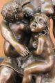 Nursery Decor Mutter Und Baby Säugling Kind Bronze Partner Marmorstatue Kunst Antike Bild 6