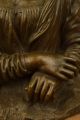 Igned Bronze Statue Kunst Französisch Monalisa Skulptur Art Deco - Deco Antike Bild 10