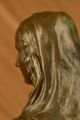 Igned Bronze Statue Kunst Französisch Monalisa Skulptur Art Deco - Deco Antike Bild 11