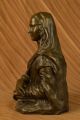 Igned Bronze Statue Kunst Französisch Monalisa Skulptur Art Deco - Deco Antike Bild 3