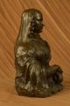 Igned Bronze Statue Kunst Französisch Monalisa Skulptur Art Deco - Deco Antike Bild 7