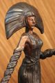 Skulptur Rar Byzantinerin Mädchen In Bronze Art Deco Marmorsockel Figurine Dekor Antike Bild 10