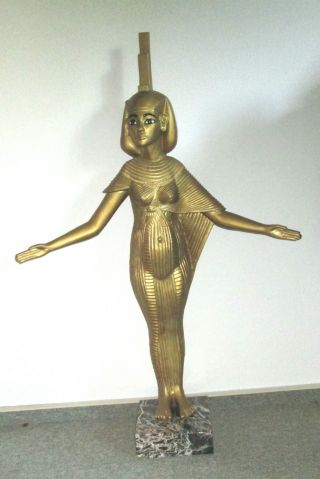 Rarität Göttin Isis - Schatz Des Tutanchamun 98cm / 17kg Nr.  13 Von 1499 Bild