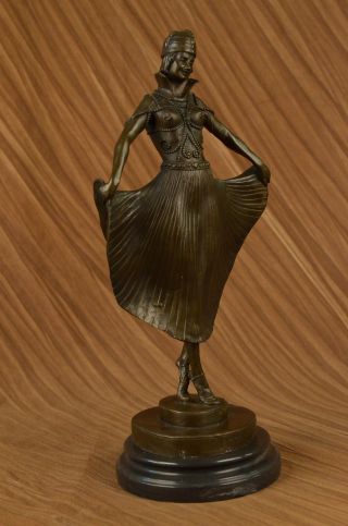 Skulptur Gia Chiparus Feste Bronze Abstrakte Kunst Dekoration Figur Bild