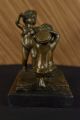 Bronze - Skulptur Zwei Jungen Engel - Engels Von Moreau Nr Antike Bild 3