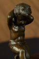 Bronze - Skulptur Zwei Jungen Engel - Engels Von Moreau Nr Antike Bild 5