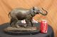 Cast Bronze Marmor Skulptur Elephant Safari Statue Kunst Figur Figur Tier Antike Bild 2