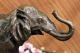 Cast Bronze Marmor Skulptur Elephant Safari Statue Kunst Figur Figur Tier Antike Bild 4