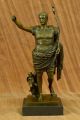 Kaiser Augustus Caeser Größe Römische Bronzene Kämpfer Statue Mamorskulptur Antike Bild 1