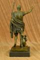 Kaiser Augustus Caeser Größe Römische Bronzene Kämpfer Statue Mamorskulptur Antike Bild 7