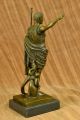 Kaiser Augustus Caeser Größe Römische Bronzene Kämpfer Statue Mamorskulptur Antike Bild 8