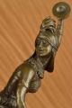 Modern Kunstdeco Bronzeskulptur Russian Gypsy Folk Dancers Statue Lrg Antike Bild 10