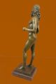 Statue Bronze Griechische Mythologie Art Deco Nackter Mann Statue Auf Marmor Antike Bild 4