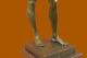 Statue Bronze Griechische Mythologie Art Deco Nackter Mann Statue Auf Marmor Antike Bild 8