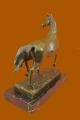 Unterzeichnet Barye Vollblut Rennpferd Bronze Skulptur Antike Bild 4