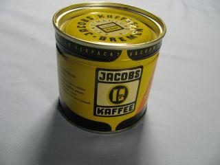 Antike Dose Jacobs Kaffee,  Bremen,  125 G Mit Wickelschlüssel,  Mit Inhalt,  Top Bild