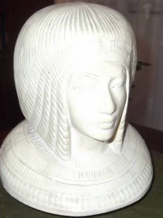 Ägyptischer Pharao Gott Tut - Ench - Amun Figur: Kanopendeckel Der Königin Kija Bild