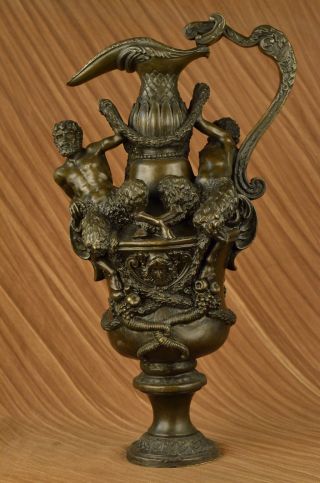Zwei Zentaur Bronze Skulptur Urne Vase Art Deco Mythische Figur Home Decor Bild