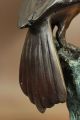 Statue Bronze Egret Crane Heron Sumpfgebiet Küste Strand Vogel Kunst Marmor Antike Bild 4