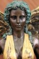 Krieger Mädchen&speer Bronze Statue Skulptur Farbe Patina Heiße Guss Marmorfigur Antike Bild 8