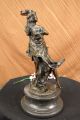 Bronze Figur Kunst Tänzer Junge Dame Signiert Dekoration Statue Skulptur Antike Bild 9