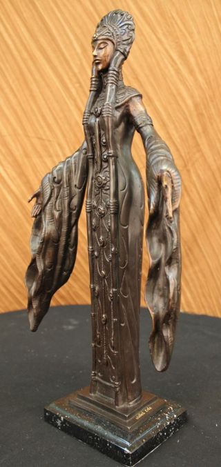 Bronze Skulptur Indianerin Krieger Bronze Skulptur Art Deco Figur Bild