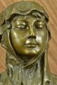 Bronze Skulptur Statue E.  Villanis Figur Fein Groß Vintage Französisch Antike Bild 1