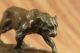Bronze Panther Signiert Bugatti Bronzefigur Antike Bild 9