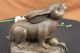 Weinlese Vienna Austrian Bronze Hase Rabbit Hase Statue Skulptur Tiergarten Antike Bild 5
