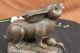 Weinlese Vienna Austrian Bronze Hase Rabbit Hase Statue Skulptur Tiergarten Antike Bild 6