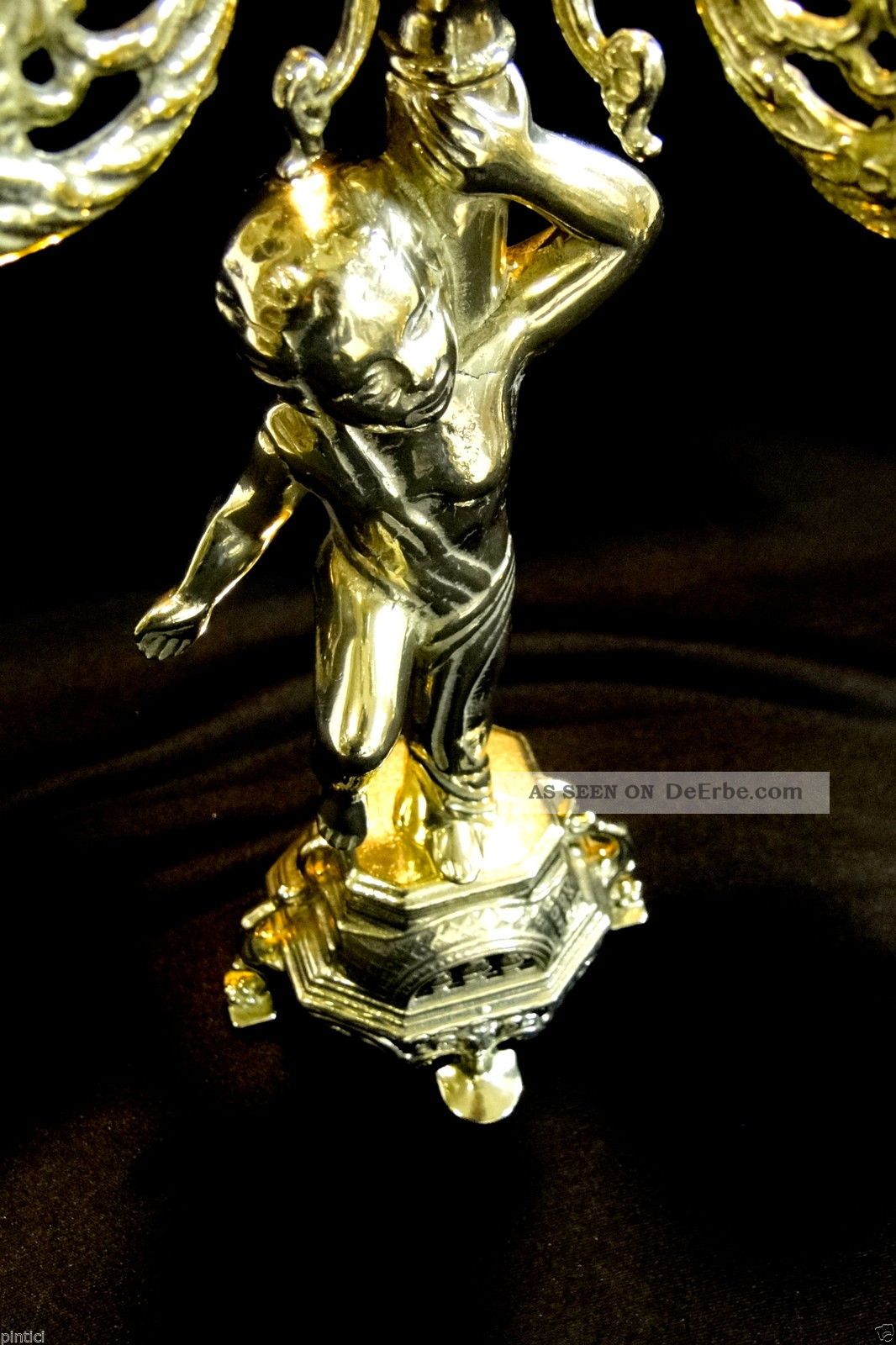 Kaminset Kaminuhr Kerzenhalter Kerzenständerset