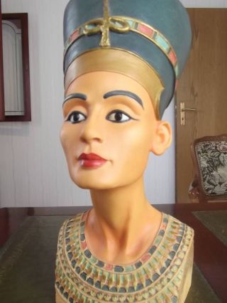 Ägyptischer Pharao Gott Tut - Ench - Amun Figur Maske Büste: Nofretete Bild