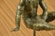 Bronze - Figur Salvador Dali Mann Mit Kubischem Design Skulptur Selten Antike Bild 9