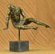 Bronze - Figur Salvador Dali Mann Mit Kubischem Design Skulptur Selten Antike Bild 1